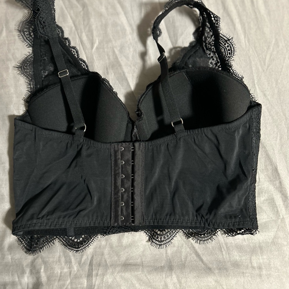 Victoria's Secret Black Lace Dream Angels Corset Size 36D - Picture 2 of 4